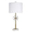 Classy Living Crystal Bloom 1Lt Table Lamp/Set of 2, Gold/White