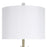 Classy Living Crystal Bloom 1Lt Table Lamp/Set of 2, Gold/White