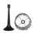 Classy Living Crystal Lattice Radiance Table Lamp/Set of 2, Black/Clear