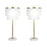 Classy Living Tassel Elegance 1Lt Table Lamp/Set of 2, Gold/White