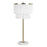 Classy Living Tassel Elegance 1Lt Table Lamp/Set of 2, Gold/White