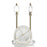 Classy Living Tassel Elegance 1Lt Table Lamp/Set of 2, Gold/White
