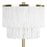 Classy Living Tassel Elegance 1Lt Table Lamp/Set of 2, Gold/White