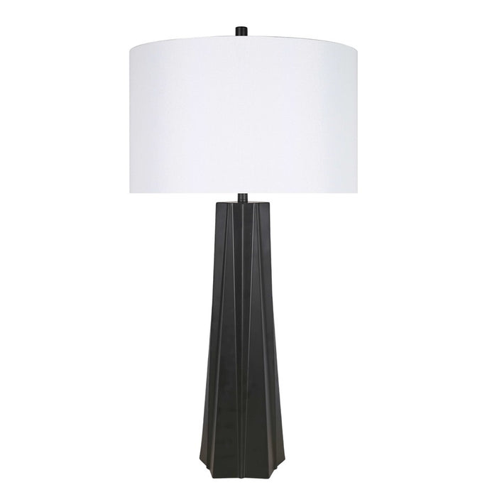 Classy Living Obsidian Glo 1Lt Table Lamp/Set of 2, Black/White