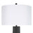 Classy Living Obsidian Glo 1Lt Table Lamp/Set of 2, Black/White