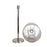 Classy Living Crystal Elegance 1Lt Table Lamp/Set of 2, Nickel/Clear