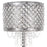 Classy Living Crystal Elegance 1Lt Table Lamp/Set of 2, Nickel/Clear