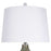Classy Living Verdant Glow 1Lt Table Lamp/Set of 2, Green/White