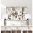 Classy Living Geometric Harmony 1Lt Table Lamp/Set of 2, Brown, White
