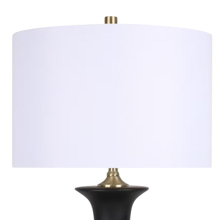 Classy Living Elegance Radiance 1Lt Table Lamp/Set of 2, Black/White