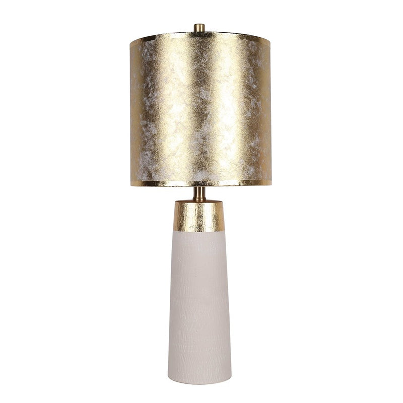 Classy Living Luxe Radiance 1Lt Table Lamp/Set of 2, White/Gld