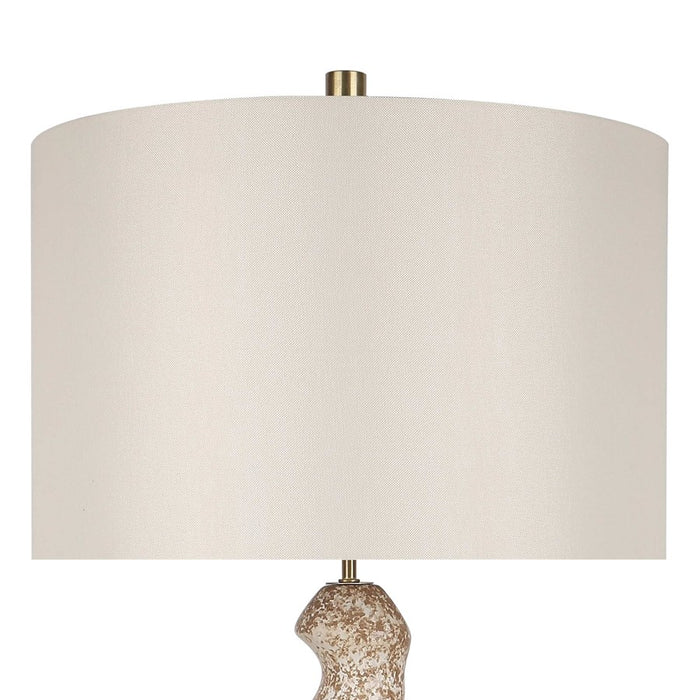 Classy Living Sculptural Serenity Table Lamp/Set of 2, Crm/Tan/White