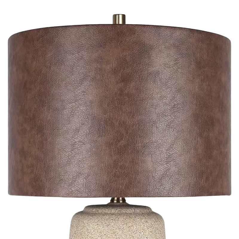 Classy Living Rustic Harmony 1Lt Table Lamp/Set of 2, Natural/Brown