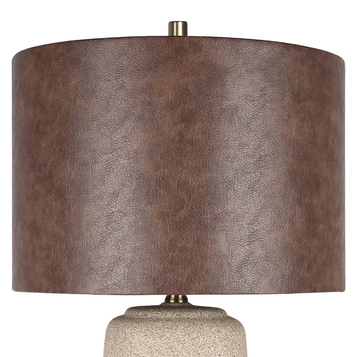 Classy Living Rustic Harmony 1Lt Table Lamp/Set of 2, Natural/Brown
