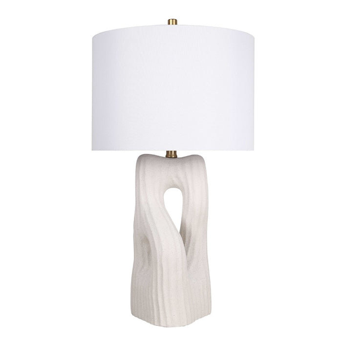 Classy Living Eclipse Harmony Ceramic 1Lt Table Lamp/Set of 2, White