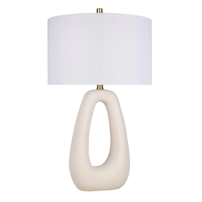 Classy Living Serenity Loop Ceramic 1Lt Table Lamp/Set of 2, White