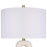 Classy Living Serenity Loop Ceramic 1Lt Table Lamp/Set of 2, White