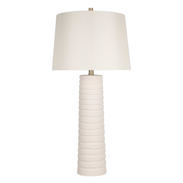 Classy Living Calming Flow 1Lt Table Lamp/Set of 2, White/Off White