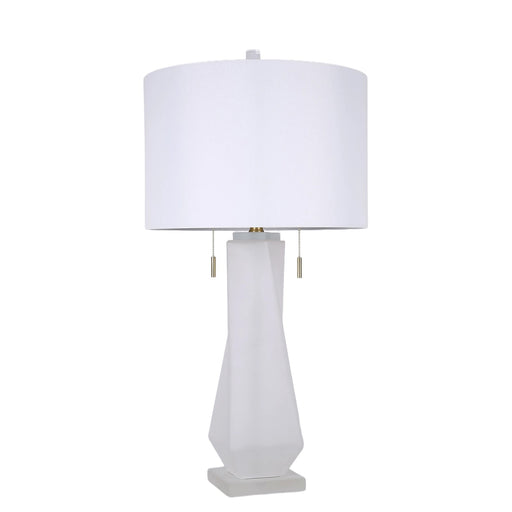 Classy Living Faceted Frost, Frosted Art Glass/Frosted Crystal