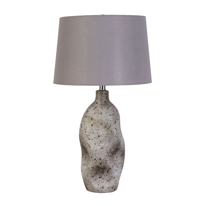 Classy Living haven Elegance 1Lt Table Lamp/Set of 2, Natural/Grey