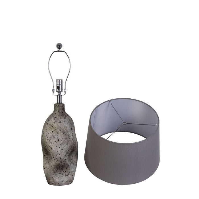 Classy Living haven Elegance 1Lt Table Lamp/Set of 2, Natural/Grey