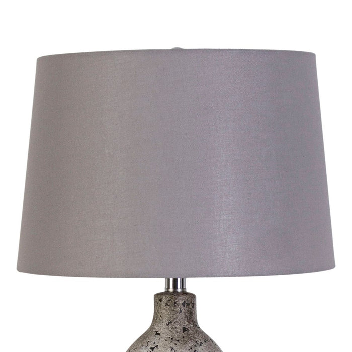 Classy Living haven Elegance 1Lt Table Lamp/Set of 2, Natural/Grey