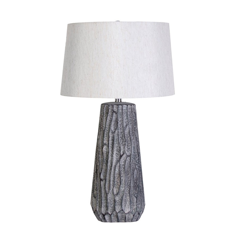 Classy Living Textured Elegance Table Lamp/Set of 2, Grey/Natural