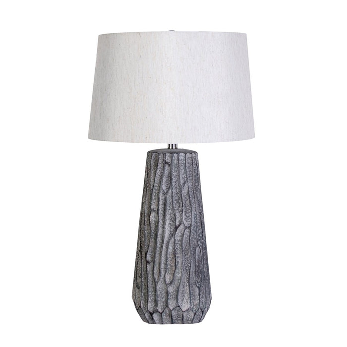 Classy Living Textured Elegance Table Lamp/Set of 2, Grey/Natural