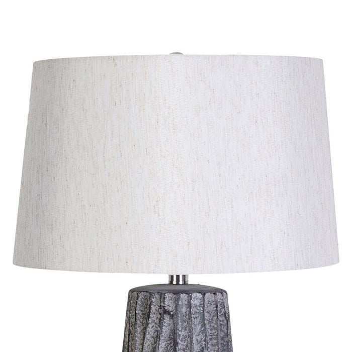 Classy Living Textured Elegance Table Lamp/Set of 2, Grey/Natural