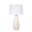 Classy Living Sculpted Elegance 1Lt Table Lamp/Set of 2, White/White