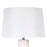 Classy Living Sculpted Elegance 1Lt Table Lamp/Set of 2, White/White