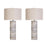 Classy Living haven Glow Polyresin 1Lt Table Lamp/Set of 2, Natural