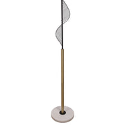 Classy Living Spiral Radiance 64"x16", Matte Black/Soft Gold/White