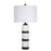 Classy Living Marble Harmony 1Lt Table Lamp, White/White