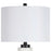 Classy Living Marble Harmony 1Lt Table Lamp, White/White