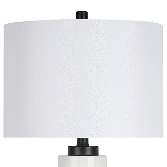 Classy Living Marble Harmony 1Lt Table Lamp, White/White