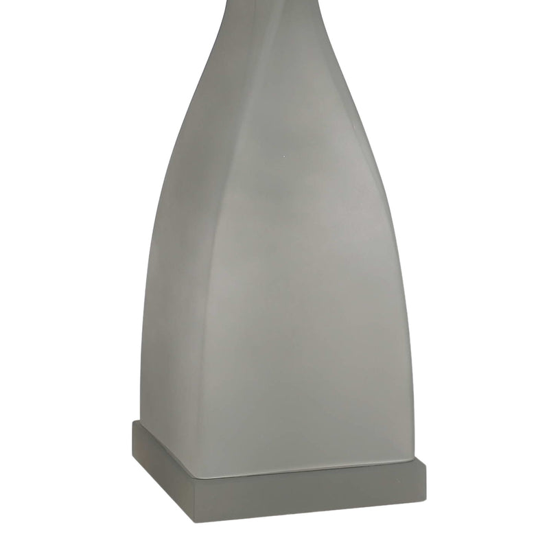 Classy Living Sage Elegance 27in Table Lamp Set of 2 | Contemporary Frosted Sage Green Art Glass with Crystal | Bedside & Console | Model ECL3288