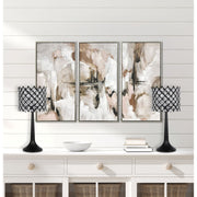 Classy Living Crystal Lattice Radiance 24in Table Lamp Set of 2 | Contemporary Black Metal and Clear Crystal | Bedroom & Living Room | Model ECL3306