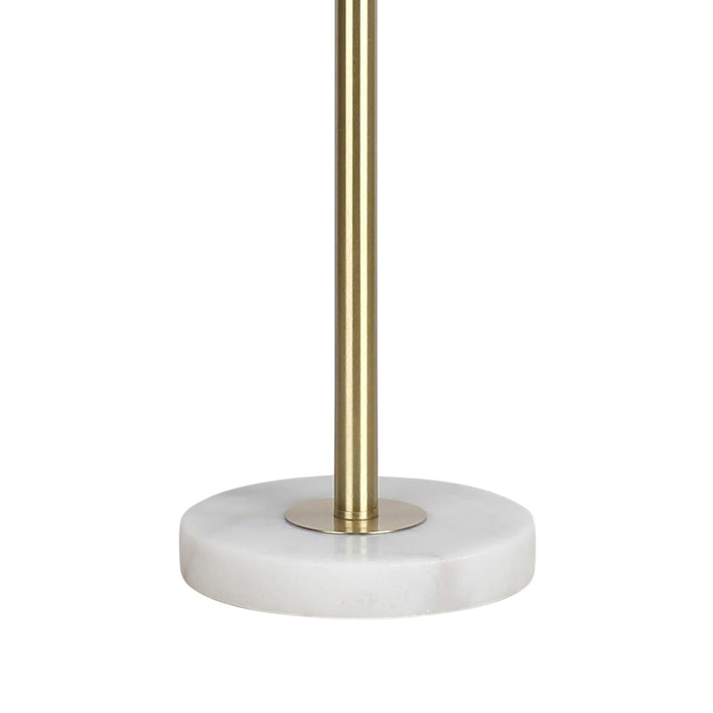 Classy Living Tassel Elegance 30in Table Lamp Set of 2 | Modern Soft Gold Metal and White Tassel Shade | Bedroom & Living Room | Model ECL3308