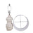 Classy Living Serenity Waves Ceramic 1Lt Table Lamp, Off White/White