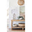Classy Living Serenity Waves Ceramic 1Lt Table Lamp, Off White/White
