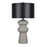Classy Living Echo Essence Ceramic 1Lt Table Lamp, Grey/Black