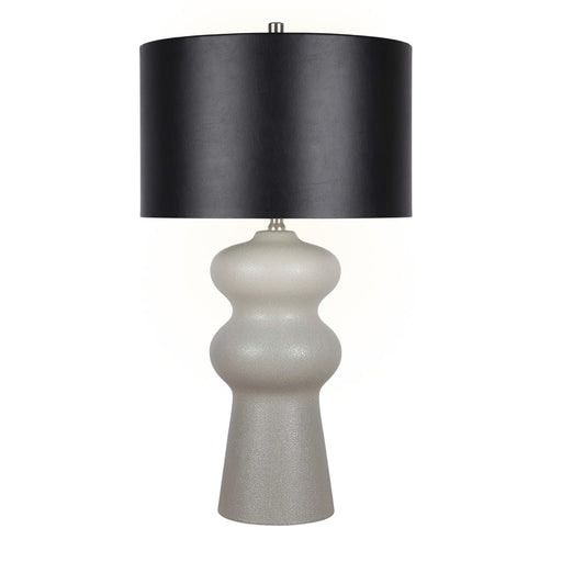 Classy Living Echo Essence Ceramic 1Lt Table Lamp, Grey/Black