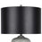 Classy Living Echo Essence Ceramic 1Lt Table Lamp, Grey/Black