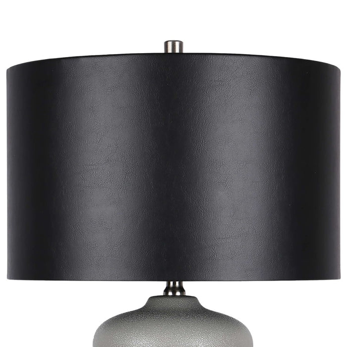 Classy Living Echo Essence Ceramic 1Lt Table Lamp, Grey/Black