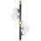 Classy Living Luminous Orbit 5Lt Floor Lamp, Soft Gold/Clear