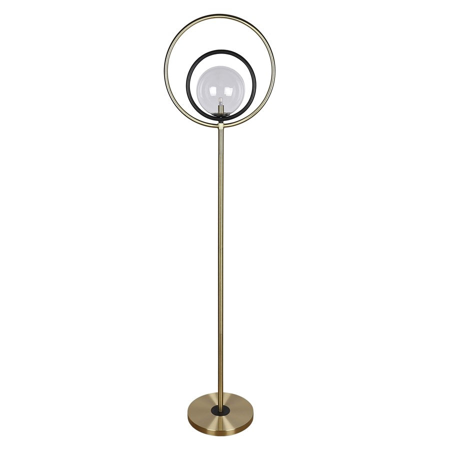 Classy Living Eclipse Aura 1Lt Floor Lamp, Soft Gold/Clear - ECL3344