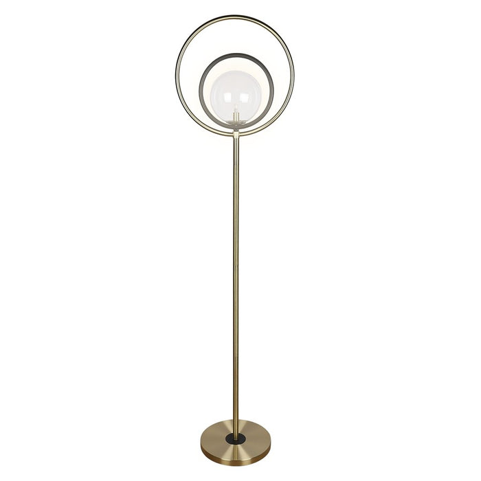 Classy Living Eclipse Aura 1Lt Floor Lamp, Soft Gold/Clear