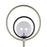Classy Living Eclipse Aura 1Lt Floor Lamp, Soft Gold/Clear