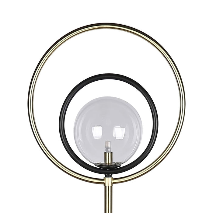 Classy Living Eclipse Aura 1Lt Floor Lamp, Soft Gold/Clear